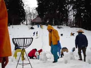 「雪地蔵」作り